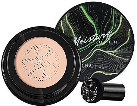 Pilzkopf Luftkissen, BB Creme, Foundation Make up Pilz Luftkissen, Flüssige Grundierung, Feuchtigkeitsspendende Concealer für alle Haut Make-up, Primer Langlebig, Perfekte Abdeckung, Naturweiß