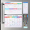 Whiteboard-Kalender, trocken abwischbar, Monatskalender, Whiteboard für Kühlschrank, Wochenkalender für Kühlschrank, Einkaufsliste, Magnetblock für Familienplaner, Küchenplaner, Tafel
