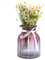 OFFIDIX Glasvase Gradient Multicolor Vase, Zuhause, Büro, Wohnzimmerdekoration Glasblumenvase (Lila Grau)