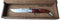 Genérico Roncero Navaja Teja Albacete 8,5 cm. Mango de Resina Acrilica Marron. Personalizada con tu Nombre.