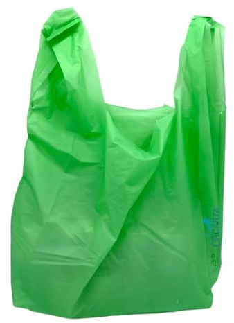 Shopper bio-compostabili - sacchetti biodegradabili e compostabili verde kg4 - buste per trasporto merci (27x50)