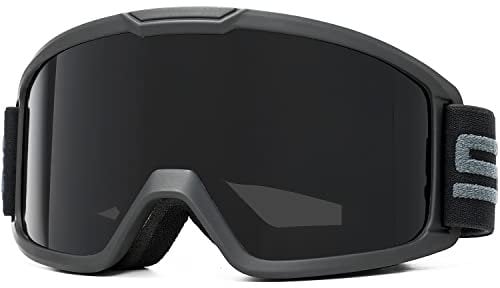 SPOSUNE Ski & Motorcycle ATV Goggles with Anti-fog Dual Lens - Off Road Racing Dirt Bike & Snow Goggles for Men & Women