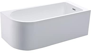 Eckbadewanne - 201L - 150 x 75 x 58 cm - Ecke Rechts - WeiÃ Â ÂÂ Ã Â ÂÂ - AKINA