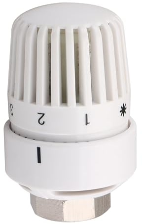 Wengart Cabezal Termostático de Radiador WG4005,M30 x 1.5,Cabezal de Control de temperatura del sistema de Calefacción,Válvula de radiador de Trabajo para oficina y hogar,Blanco