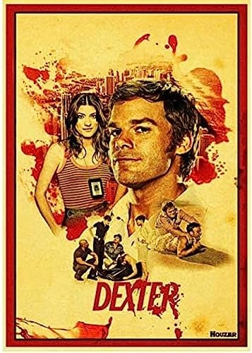 Poster Dexter Poster, Vintage-Tv-Serie, Filmposter, Wandkunst, Bilder, Leinwand, Malerei, Poster Und Drucke, Heimdekoration 50X70Cm Kein Rahmen