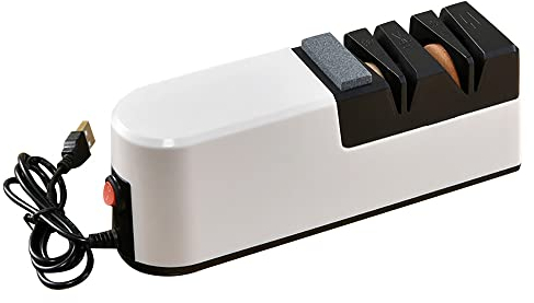 Ksrnsne USB Fast Electric Knife Sharpener Automatic Adjustable Sharpener 3 for Knives Scissors Household Sharpener