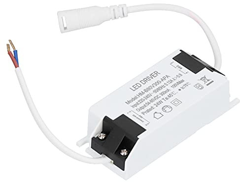 Driver para Led,Transformador Led Driver,Transformador de Electricidad,24W LED Driver Transformador con cable Corriente constante 300mA Entrada AC220-240V Salida DC54-85V,para tiras de luz LED