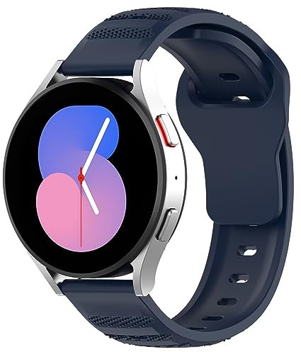 FTRONGRT 22mm Uhrenarmband Kompatibel mit Fossil Hybrid SmartWatch HR, Weiches Silikonarmband, Ersatzarmband für Fossil Hybrid SmartWatch HR- (Mitternachtsblau