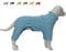 Warmer Hundemantel, Winddichte Hundejacke für kleine, mittlere und große Hunde, vierbeiniger Fleece-Hundewintermantel mit Reißverschluss, Hundeaussenjacke Turquoise XXXL