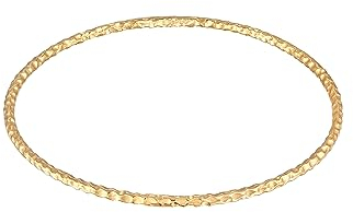 Elli Armband Damen Armreif Basic Gehämmert in 925 Sterling Silber vergoldet
