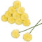 Künstliche Hortensie Blumen 10 Stück 11 Zoll Seide Pompon Chrysantheme Kugel Blumen Blumenarrangement Blumensträuße Blumengestecke Dekoration für Haus Garten Party Blumenschmuck Hausgarten Büro-Gelb