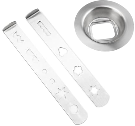 Spritzgebäck, KLEHOPE 3 Stück Spritzgebäck Presse, Zubehör für Fleischwolf, Verschiedene Formen Spritzgebäckvorsatz Aus Edelstahl, mit Verbindungsring, für MUM4, MUM5