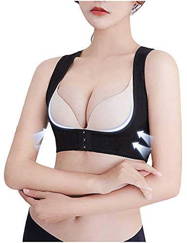 Luckywaqng Elastizität von BH Rücken X-förmige BH atmungsaktive Bandunterstützung Frauen Lifter Fitness & Yoga-Ausrüstung Gummibänder Fitness Set (Black, L)