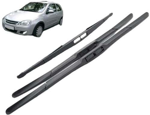 IONZS Auto Scheibenwischer Vorne für Opel Corsa C Schrägheck 2000–2006,20+18+16,Wischerarm Wischerblatt Ersatz,Wischerblätter Set für Frontscheibe