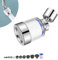 0XBIT Wasserfilter für Wasserhahn, Universal-Kalkfilter, 6 Filterelemente aus PP-Baumwolle, für Waschbecken, Küche, Badezimmer