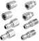 8pcs Pressure Washer Fast Connect, 3/8in Pressure Washer Adapter Set Male & Female Thread Power Washer Fittings Couplers Stainless Steel Quick Connector kits Accessories for Garden Hoses Pumps