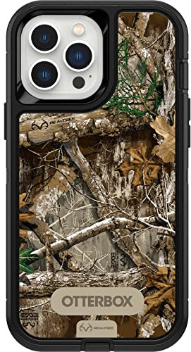 OtterBox iPhone 13 Pro Max & iPhone 12 Pro Max (Only) - Defender Series Screenless Edition Case - Realtree Blaze Edge (Camo) - Case Only - Non-Retail Packaging