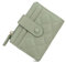 CHAOFANXI Portefeuille pour Femme, Cuir Porte Carte Femme, Bifold Porte Slim Court Porte Monnaie Femme, Eclaire Porte Monnaie et Multiple Emplacements Cartes,Vert