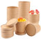 MUXHEL 50 bicchieri di carta da 26 oz da 780 ml con coperchio, bicchieri da zuppa, bicchieri usa e getta, in cartone, bicchieri di carta, bicchieri da zuppa con coperchio, bicchieri di carta per