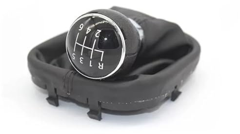Auto Schaltknauf Für VW Für Touran Für Caddy MK2 2003-2015 5/6 Gang Gamasche Boot Abdeckung Schaltknauf Schaltknauf Abdeckung(6 Speed)