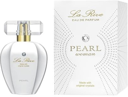 La Rive Pearl Parfüm Woman Eau de Parfum 75 ml – Eleganter und Femininer Damenduft mit Kristallen Lang anhaltender Parfumklassiker Damenduft Frauenduft