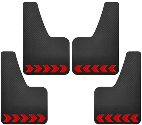 ILQNZCNM Paraspruzzi compatibili for Fiat 500 500C 500L 500X 500e -Abarth 595 695 Racing Paraspruzzi Paraspruzzi Parafanghi Freccia Segno Adesivo(4Pcs With Stickers)