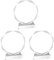 Rfeeuubft 3X Crystal Glass Trophy Blank Crystal Trophy Medal Graduation Season Commemorative Ornaments Company Awards
