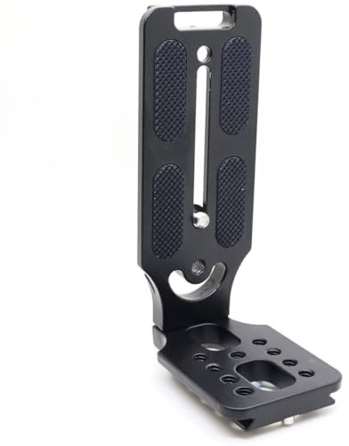 DSLR L Bracket Camera Tripod Quick Release Plate Horizontal/Vertical Compatible with Arca Swiss 1/4 Thread L-Bracket