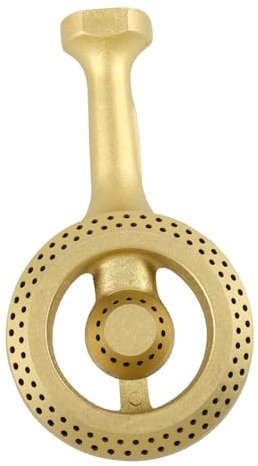 Kisangel Bruciatore Gas in Ghisa Resistente per Fornelli Cucina Gpl e Metano Sostituzione Facile Design Elegante e Superficie Liscia Compatibile con Stufe Gas Multiuso