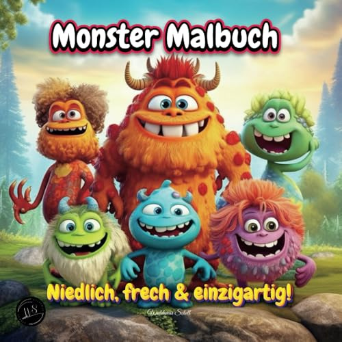 Monster Malbuch: Niedlich, frech & einzigartig!