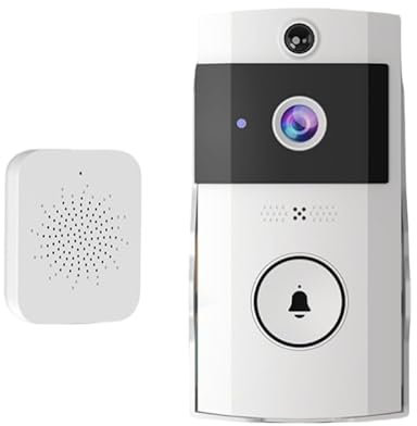 OBEST Sonnette avec Caméra, Sonnette sans Fil Anneau avec Caméra, Ultra Longue Veille, Peut être Rechargeable avec Application et Solaire Étanche et Protection Solaire, S'adapte à Toutes Types de