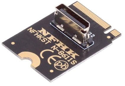 Whltzf PCIE4.0 2230 Bis SFF-8612 SFF-8611 Converter Card Adapter Connector Adapter Card Card Vertical Host Adapter External GPU Adapter