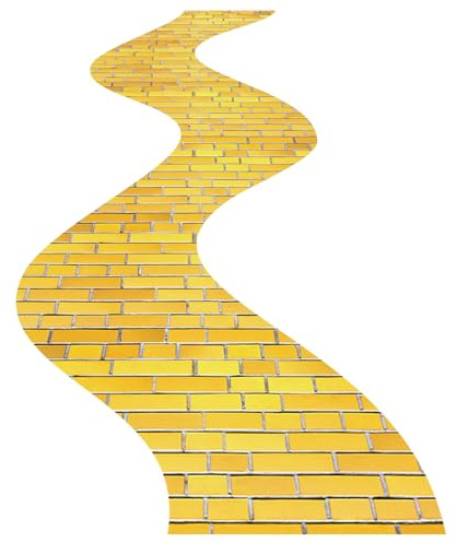 Dunzoom Yellow Brick Floor Runner Wizard Party Decorations, 3.28 x 16.4 ft | Wall Backdrop Photography Princess Party Supplies for Halloween Cosplay