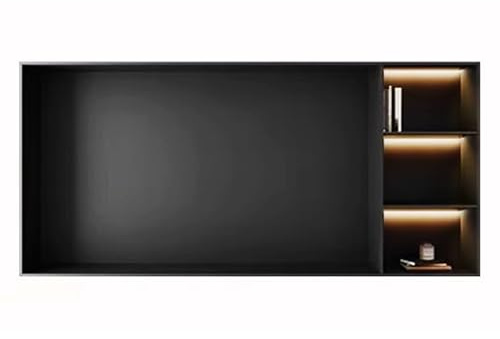 Asiwnshw Mueble para TV con Chimenea de Acero Inoxidable, Apto para televisores de hasta 65-70 Pulgadas, Mueble para TV Estilo rústico con Centro de Entretenimiento(For 100-in TVs)