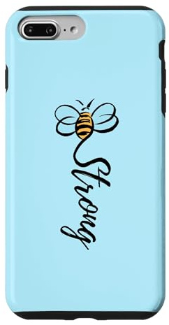 Bee Strong Honey Bee Inspirational Bee Lover Gift Case for iPhone 7 Plus/8 Plus