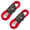 VisioSound 2 Pack 3m Red/Red Male XLR to 6.35mm Stereo Jack Lead / Balanced Signal Patch Cable