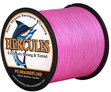 HERCULES Super Cast 100m - 2000m Yards Geflochtene Angelschnur 10lb - 300lb Test für Salzwasser Süßwasser PE Geflecht Fischdraht Superline 8 Stränge