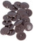 50x Brown Pozi Screw Cover Caps 13mm Dark Wood Cover Head Push Fit