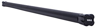 GORILLA SPORTS® Gewichtsstange - 1kg, 2kg, 3kg, 4kg, 5kg, 6kg, 7kg, 8kg, 9kg, 10kg Gewicht, mit/ohne Ablage, rutschfest, gummiert, Stahl - Langhantelstange, Weighted Bars, Aerobic Bar, Krafttraining