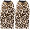Toyvian 40cm Faux Fur Leg Warmer Boot Covers for Women Girls Leopard