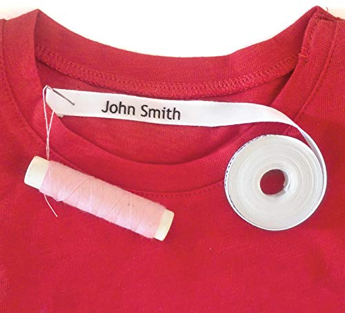 36 Namensschilder zum Einnähen. Personalisierte Kleidungsetiketten für Schule, Pflegeheime, Kindergärten, Krankenhäuser. Bänder zum Festnähen