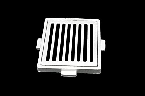 UTILFER GRIGLIE GRIGLIA RIGATO ALLUMINIO PRESSOFUSO CON TELAIO (mm 150x150 h15)