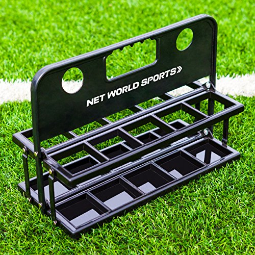 FORZA Porta Bidones Plegable – Capacidad de 10 Botellas para Equipos Deportivos - Cloruro de polivinilo - Negro