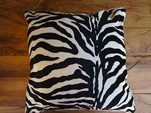 PAGO POCO Kissenbezüge oder Dekokissen Zebra-Design aus Samt, 100% Made in Italy. 50X50