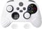 eXtremeRate PlayVital Guardian Edition White Ergonomic Soft Anti-slip Controller Silicone Case Cover, Rubber Protector Skins with White Joystick Caps for Xbox Series S and Xbox Series X Controller