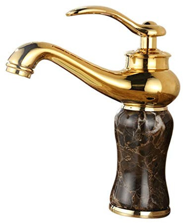 Tubayia Robinet de lavabo en alliage marbre pour salle de bain