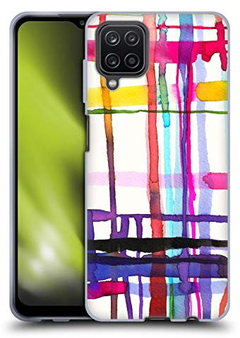 Head Case Designs Licenciado Oficialmente Ninola Geometría Acuarela Líneas abstractas Carcasa de Gel de Silicona Compatible con Samsung Galaxy A12 (2020)