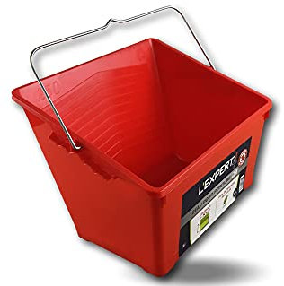 Lot de 10 seaux à peinture expert 250 | Nouvelle gamme Odobez | Bac asymétrique plan incliné | Grille d'essorage XXL | 8 litres | Support IML | Anse métallique | Kibros SOEXP250x10