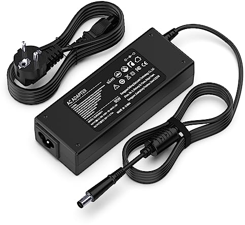 Cargador HP Portátil 90W para HP Pavilion G4 G6 G7 DV3 DV4 DV5 DV6 DV7 G32 G42 G56 G60 EliteBook G1 G2 650 840 850 8440p 8460p 8470p Compaq Presario CQ60 CQ61 CQ62 19V 4,74A Adaptador Alimentación