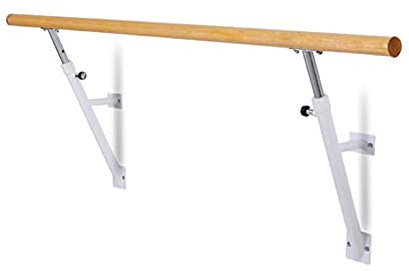 FZYE Ballettstange zur Wandmontage, höhenverstellbare Tanzstange aus massivem Holz, Fitness-Ballettstangen-Ausrüstung für Zuhause und Studio (Color : White, Size : 1.5 m)